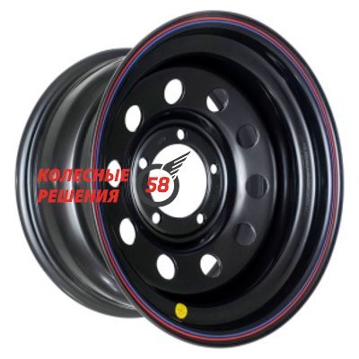 Off-Road Wheels УАЗ Х (треуг. мелкий) Черный 7x16/5x139.7 D110 ET15  