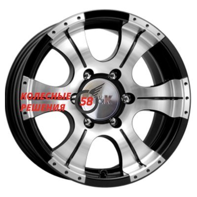 K&K Байконур (КС465М) Алмаз черный 8x16/6x139.7 D110.1 ET0  