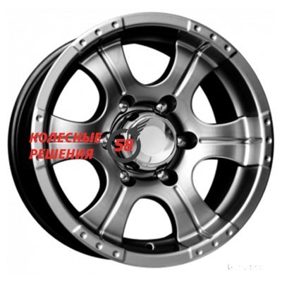 K&K Байконур Джип-рейд (КС465М) Дарк платинум 8x16/5x139.7 D110.1 ET-15  