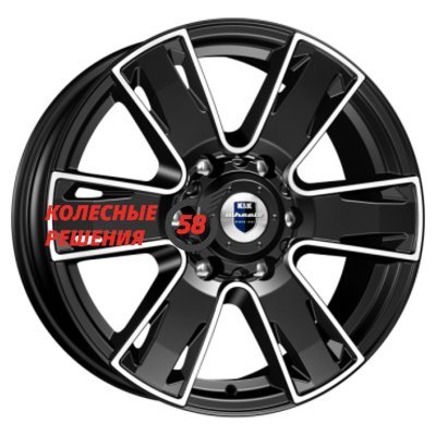 K&K Севенна (КС726) Алмаз черный 7x17/6x139.7 D100.1 ET33  