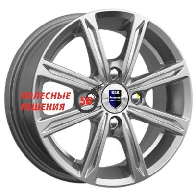 K&K Флэш-оригинал (КС698) Дарк платинум 5x14/4x100 D54.1 ET49  