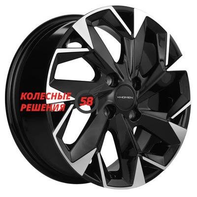 Khomen Wheels KHW1402 (Honda Civic) Black-FP 5.5x14/4x100 D56.1 ET45  