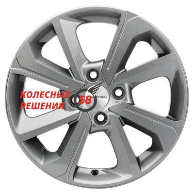 Khomen Wheels KHW1501 (Logan/Sandero/Xray) Gray 6x15/4x100 D60.1 ET40  