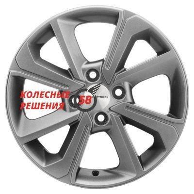 Khomen Wheels KHW1501 (Logan/Sandero/Xray) G-Silver 6x15/4x100 D60.1 ET40  