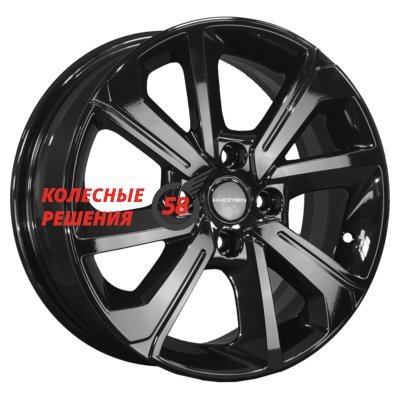 Khomen Wheels KHW1501 (Logan/Sandero/Xray) Black 6x15/4x100 D60.1 ET40  