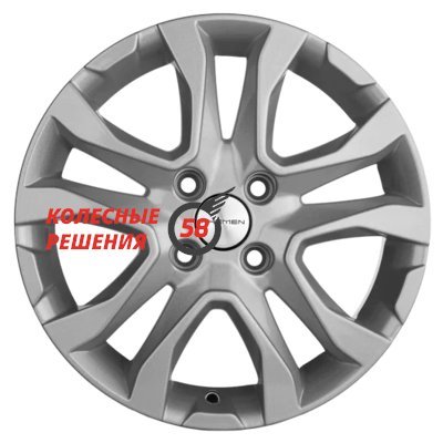Khomen Wheels KHW1503 (Rio/Solaris) F-Silver 6x15/4x100 D54.1 ET46  