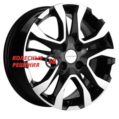 Khomen Wheels KHW1503 (Vesta) Black-FP 6x15/4x100 D60.1 ET50  