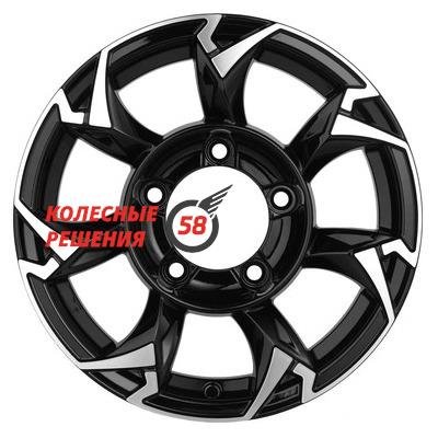 Khomen Wheels KHW1505 (Jimny) Black-FP 5.5x15/5x139.7 D108.1 ET5  