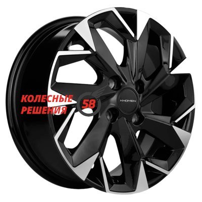 Khomen Wheels KHW1508 (XRay) Black-FP 6x15/4x100 D60.1 ET40  