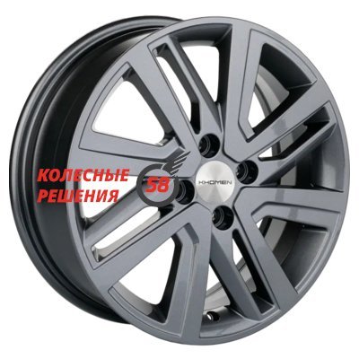 Khomen Wheels KHW1609 (XRay) Gray 6x16/4x100 D60.1 ET41  
