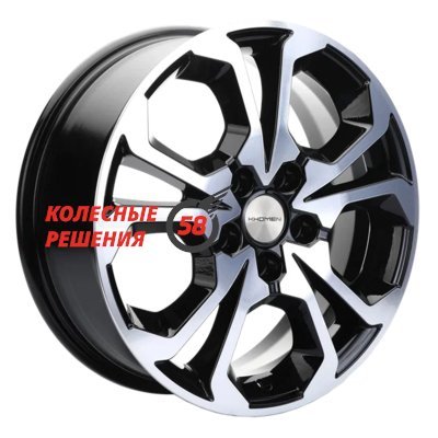 Khomen Wheels KHW1711 (Haval F7/F7x) Black-FP 6.5x17/5x114.3 D64.1 ET40  