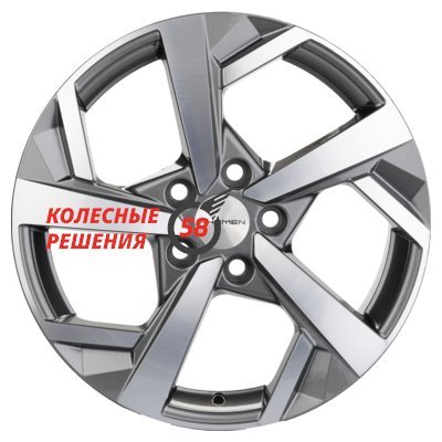 Khomen Wheels KHW1712 (Karoq/Octavia/Passat/Tiguan) Gray-FP 7x17/5x112 D57.1 ET43  