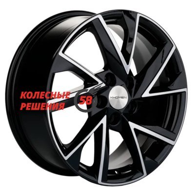 Khomen Wheels KHW1714 (Evolute i-Joy) Black-FP 7x17/5x110 D67.1 ET40  