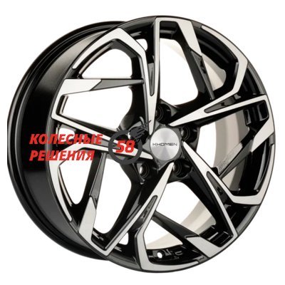 Khomen Wheels KHW1716 (Changan CS35/CS35 Pro) Black-FP 7x17/5x110 D63.3 ET46  