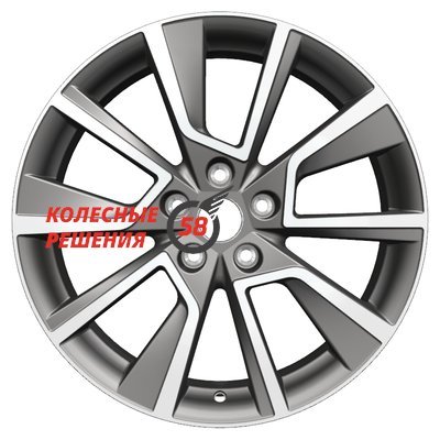Khomen Wheels KHW1802 (Changan/Geely/Lexus/Suzuki/Toyota) Gray-FP 7x18/5x114.3 D60.1 ET35  