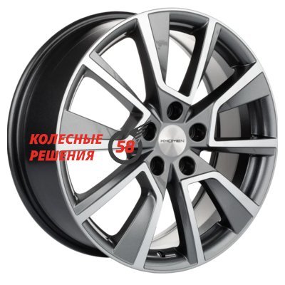 Khomen Wheels KHW1802 (Coolray) Gray-FP 7x18/5x114.3 D54.1 ET50  