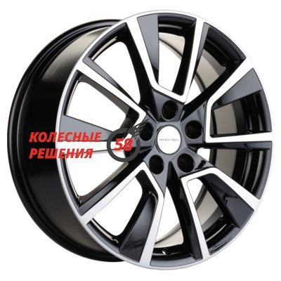 Khomen Wheels KHW1802 (OMODA C5) Black-FP 7x18/5x108 D60.1 ET33  