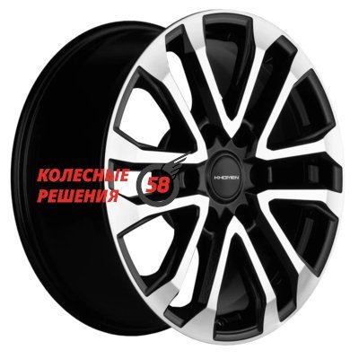 Khomen Wheels KHW1805 (Tank 300/500) Black-FP 7.5x18/6x139.7 D100.1 ET36  