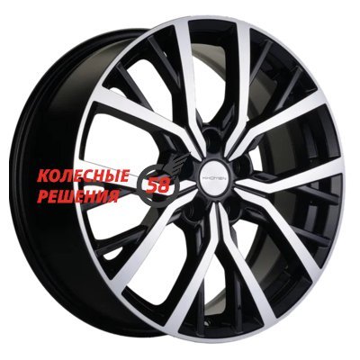 Khomen Wheels KHW1806 (Exeed TXL) Black-FP 7x18/5x108 D65.1 ET36  
