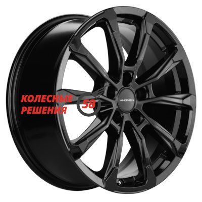 Khomen Wheels KHW1808 (Tugella/Jaguar XF/F-Pace) Black 7.5x18/5x108 D63.4 ET46  