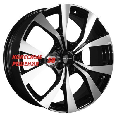 Khomen Wheels KHW1906 (Chery Tiggo 7 Pro) Black-FP 7x19/5x108 D60.1 ET33  