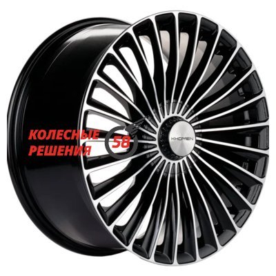 Khomen Wheels KHW2008 (Mercedes Front) Black-FP 8.5x20/5x112 D66.6 ET43  