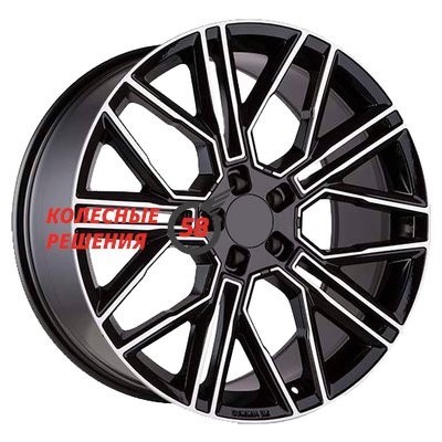 Khomen Wheels KHW2101 (Cayenne) Black-FP 9.5x21/5x130 D71.6 ET46  