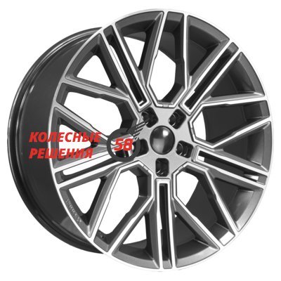 Khomen Wheels KHW2101 (Li 7/9) Gray-FP 9.5x21/5x120 D62.5 ET45.5  