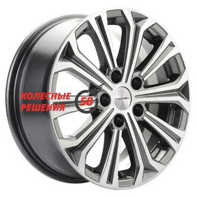 Khomen Wheels KHW1610 (Chery Tiggo 3/Tiggo 3 Pro) Gray-FP 6.5x16/5x108 D60.1 ET45  