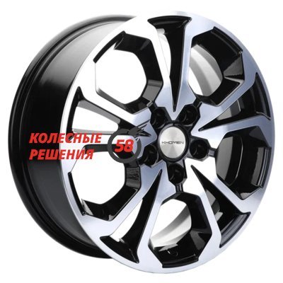 Khomen Wheels KHW1711 (DFM AX 7) Black-FP 7x17/5x108 D65.1 ET43  