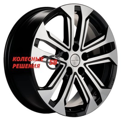 Khomen Wheels KHW1803 (Coolray) Black-FP 7x18/5x114.3 D54.1 ET50  