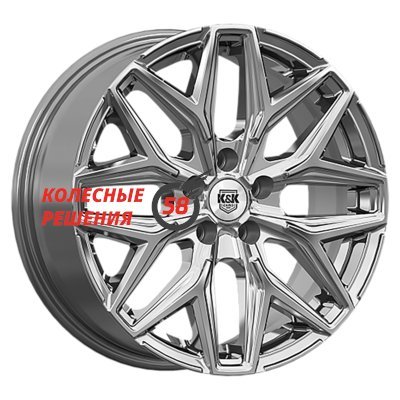 K&K Ариус (КС1187) Дарк платинум 7x17/5x108 D63.35 ET42  