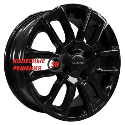 Khomen Wheels KHW1406 (Lada Granta) Black 5.5x14/4x98 D58.5 ET35  