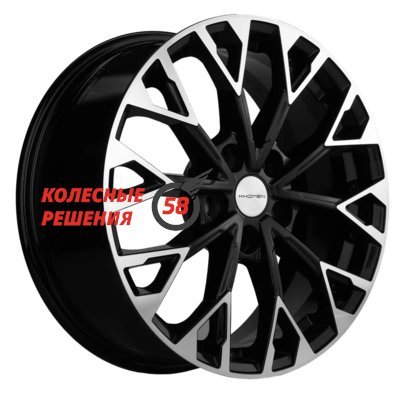 Khomen Wheels KHW1718 (Nissan Juke F15 [14..20]) Black-FP 7x17/5x114.3 D66.1 ET47  