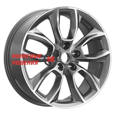 Premium Series КР001 (Hongqi H5 II) Diamond Gloss Graphite 7x18/5x114.3 D67.1 ET45  