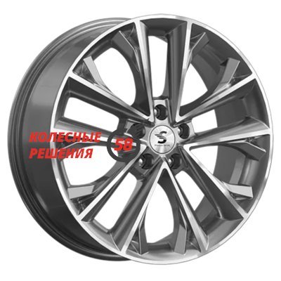 Premium Series КР012 (Karoq/Taos) Diamond Gloss Graphite 7x18/5x112 D57.1 ET45  
